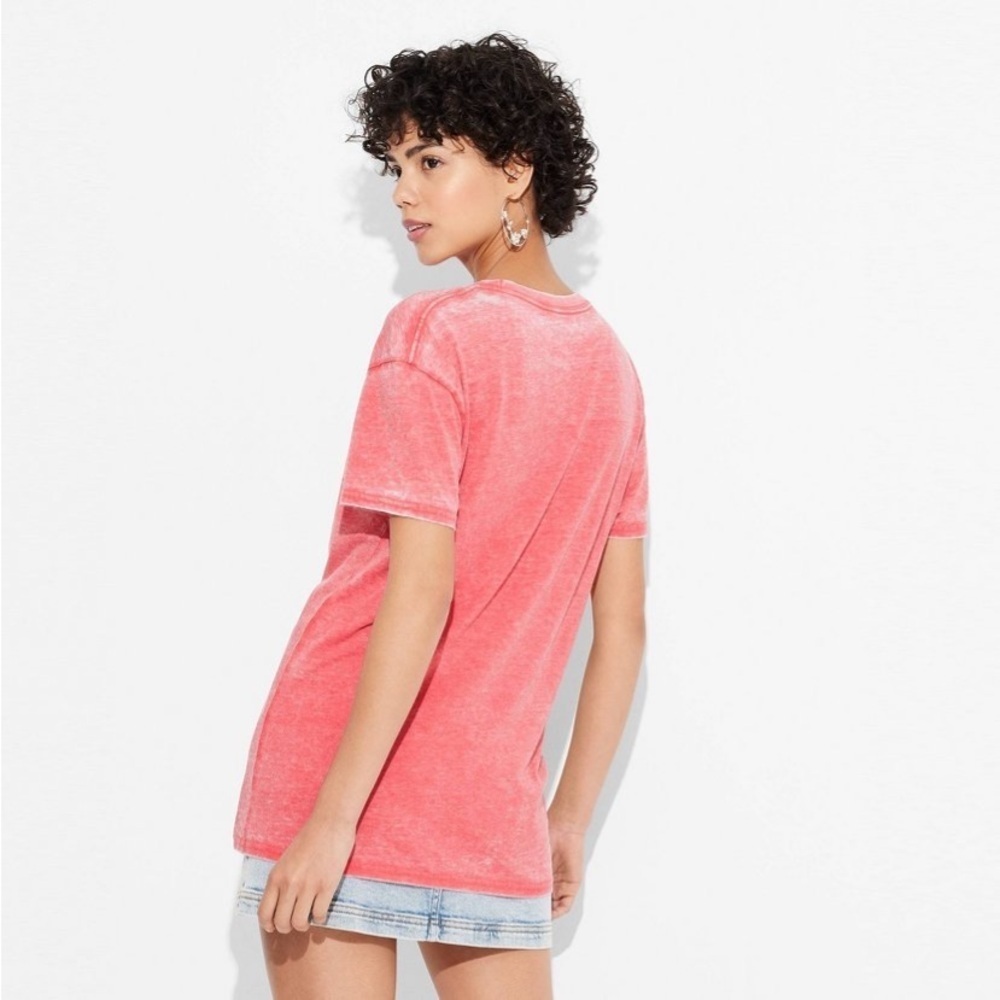 Women's I Heart Coke Burnout Oversized
Short Sleeve Graphic T-Shirt - Red new - Picture 2 of 5